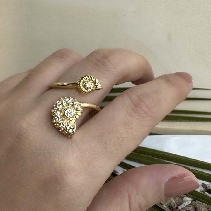 Anillo Caracoles diamante