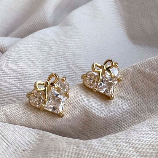 Arete amor diamante