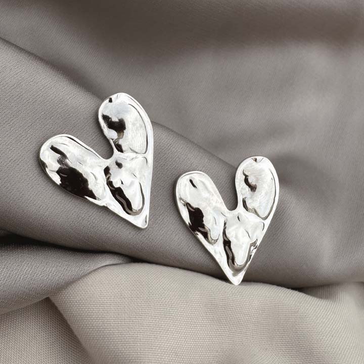 Arete amor grande silver