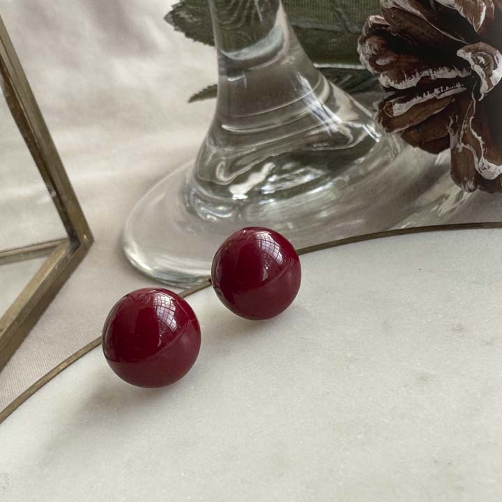 Arete cereza navidad