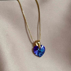 Cadena corazón diamante