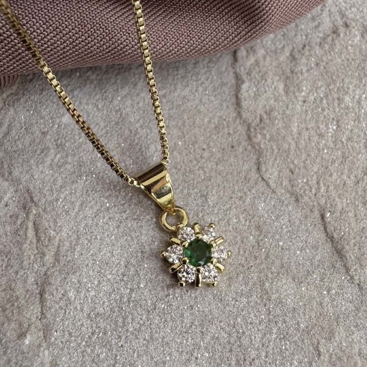 Cadena suerte esmeralda