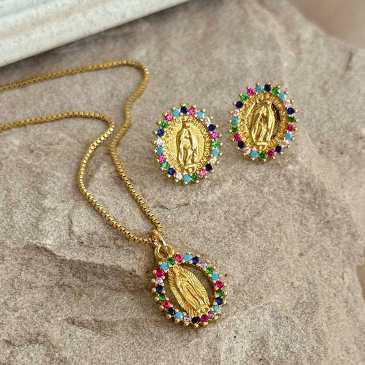 Cadena Virgencita colores