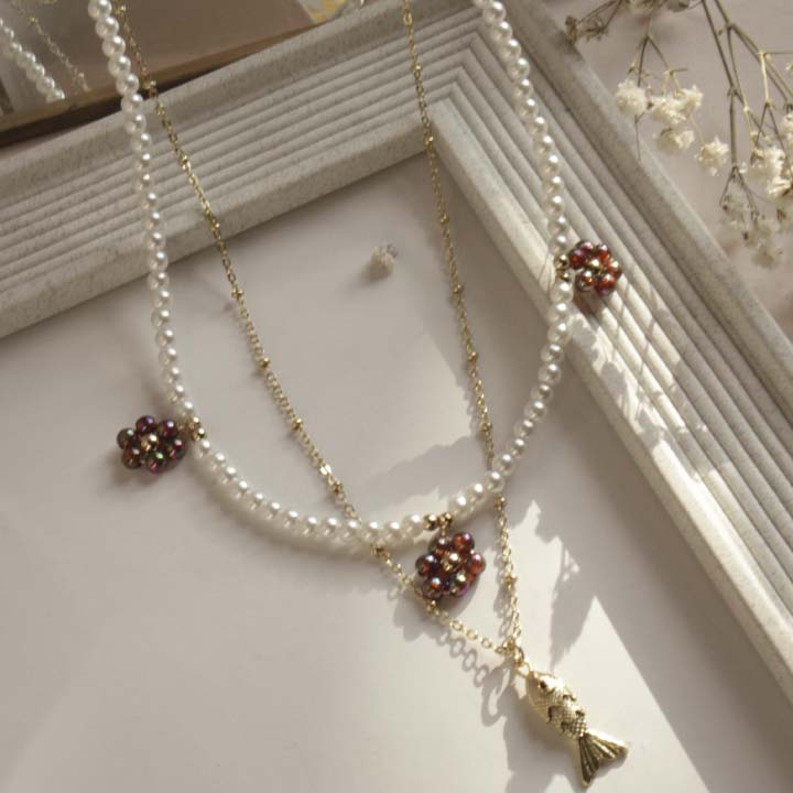 Collar Flores de uva