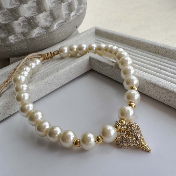 Pulsera Amor perla