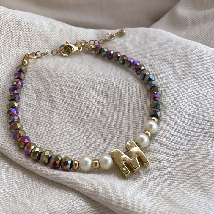 Pulsera inicial multicolor