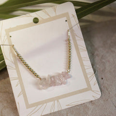 Pulsera Mujer cuarzo rosa