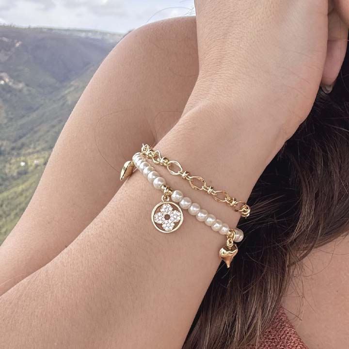 Pulsera trébol de amor
