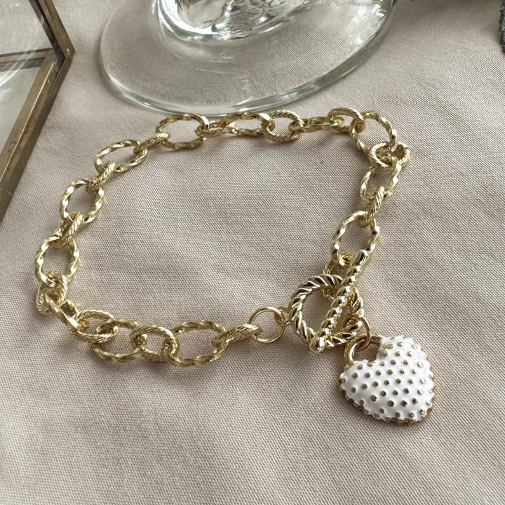 Pulsera Vino de amor blanco.