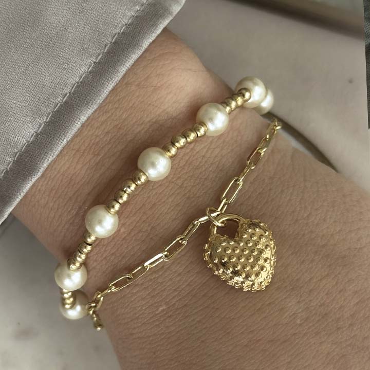 Pulsera Vino de amor dorado