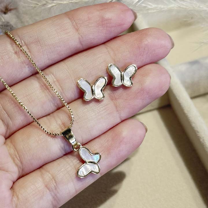 Set cadena Mini mariposas