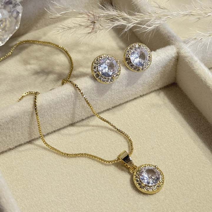 Set cadena tesoro blanco