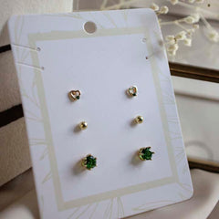 Set de aretes topos surtidos