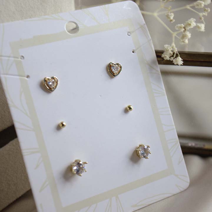 Set de aretes topos surtidos