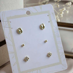Set de aretes topos surtidos