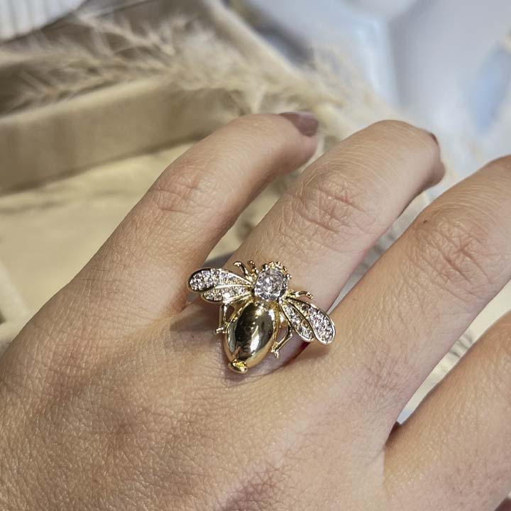 Anillo abeja reina