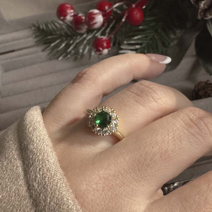 Anillo condesa verde