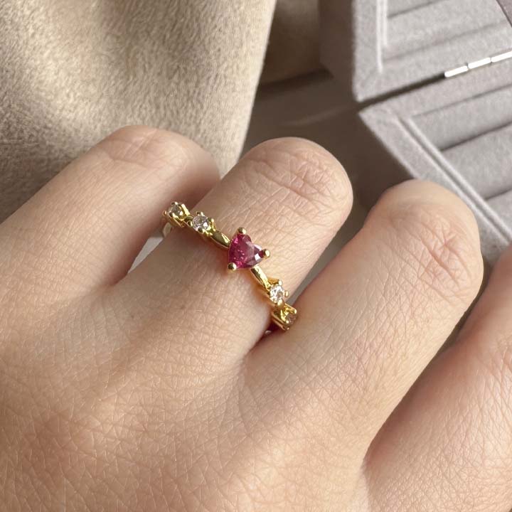 Anillo reina de corazones