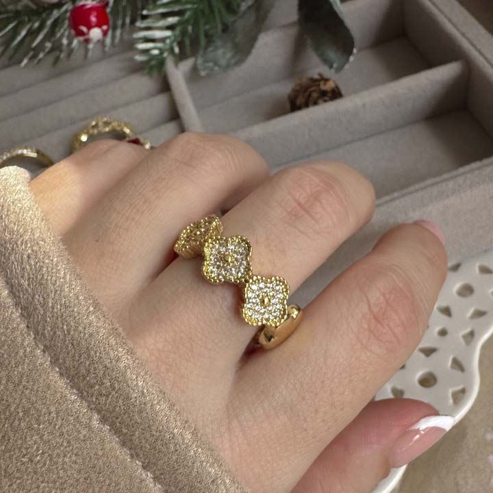 Anillo Treboles gold