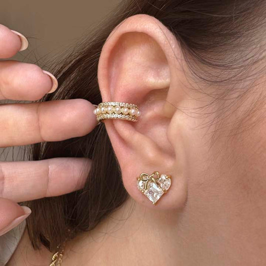 Arete amor diamante