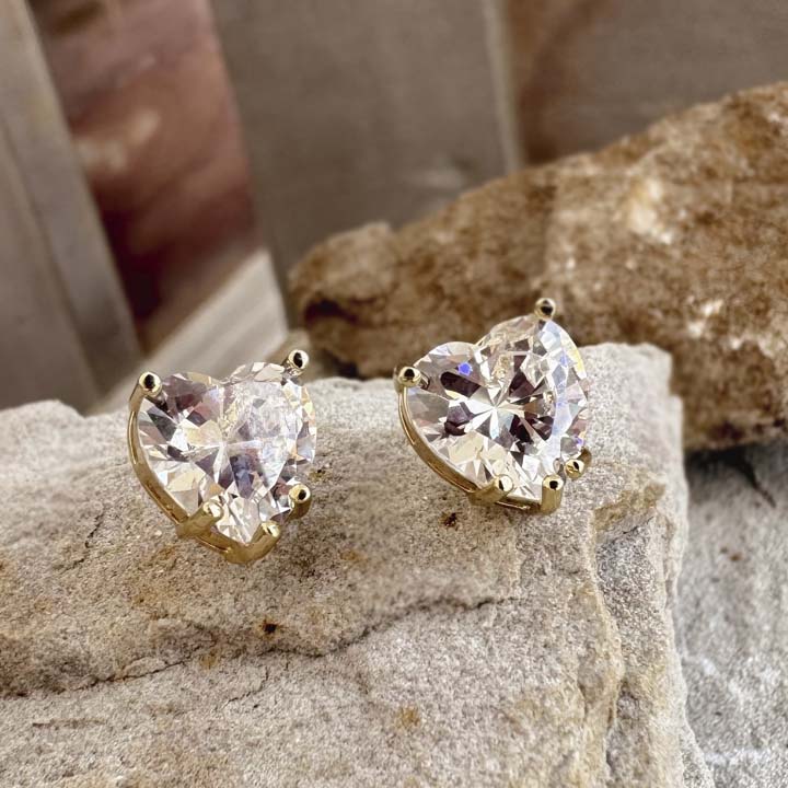 Arete Love diamante blanco