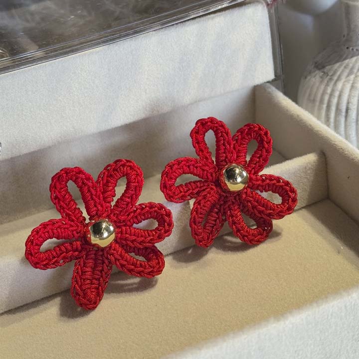 Arete Sofía roja