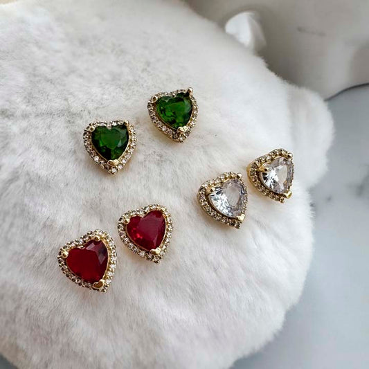 Arete amor diamante