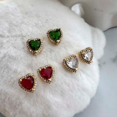 Arete amor diamante