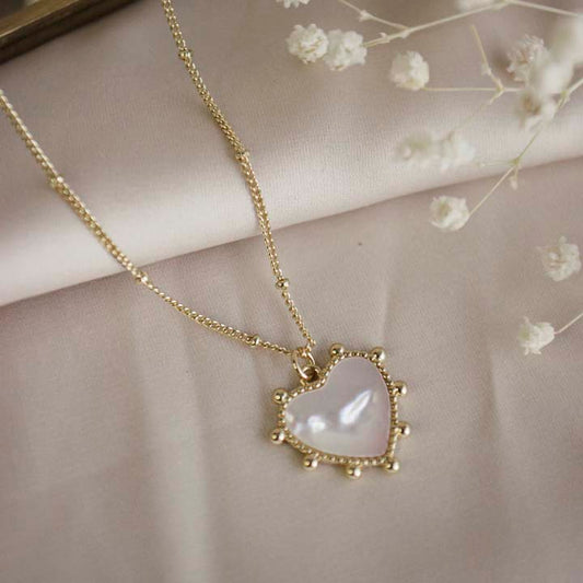 Cadena Amor blanco nacar