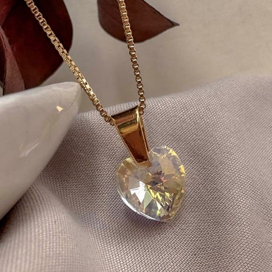 Cadena corazón diamante