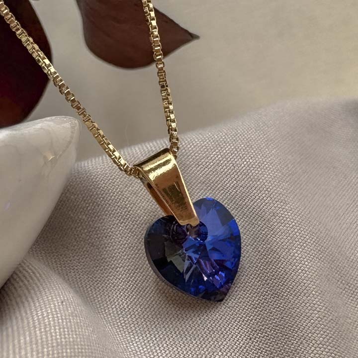 Cadena corazón diamante