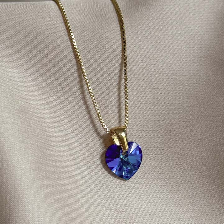 Cadena corazón diamante