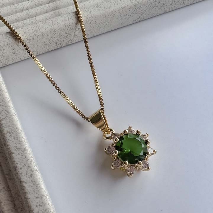 Cadena Flor esmeralda