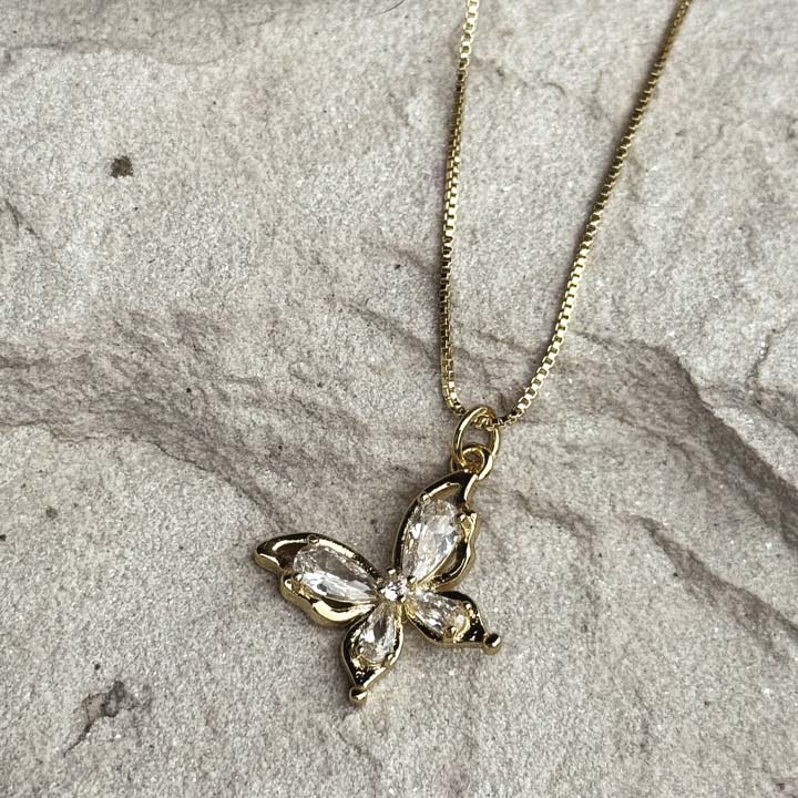 Cadena Mariposa blanca