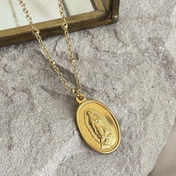 Cadena medalla virgen guadalupe