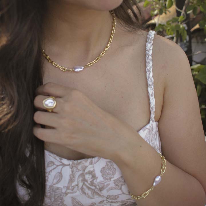 Collar Perla madre