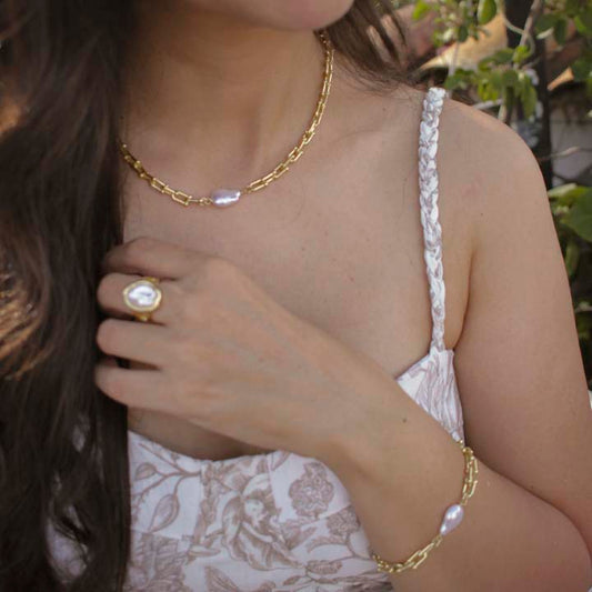 Collar Perla madre
