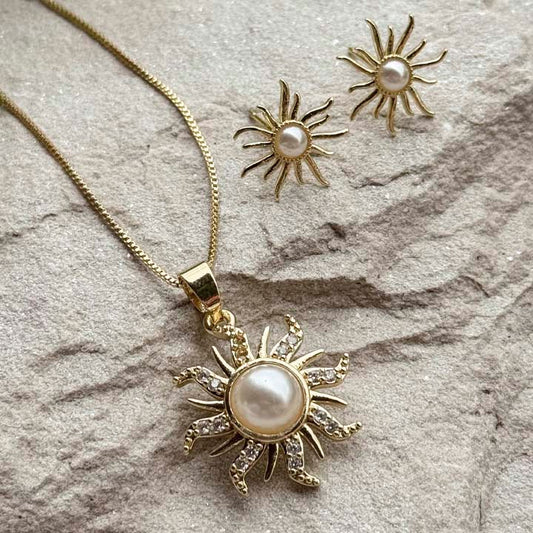 Cadena Sol perla