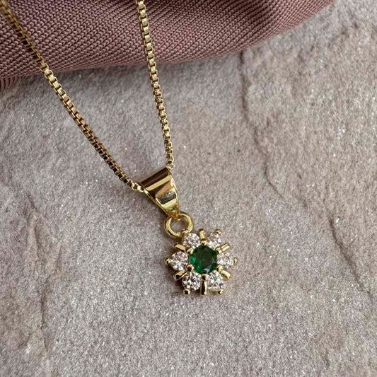 Cadena suerte esmeralda