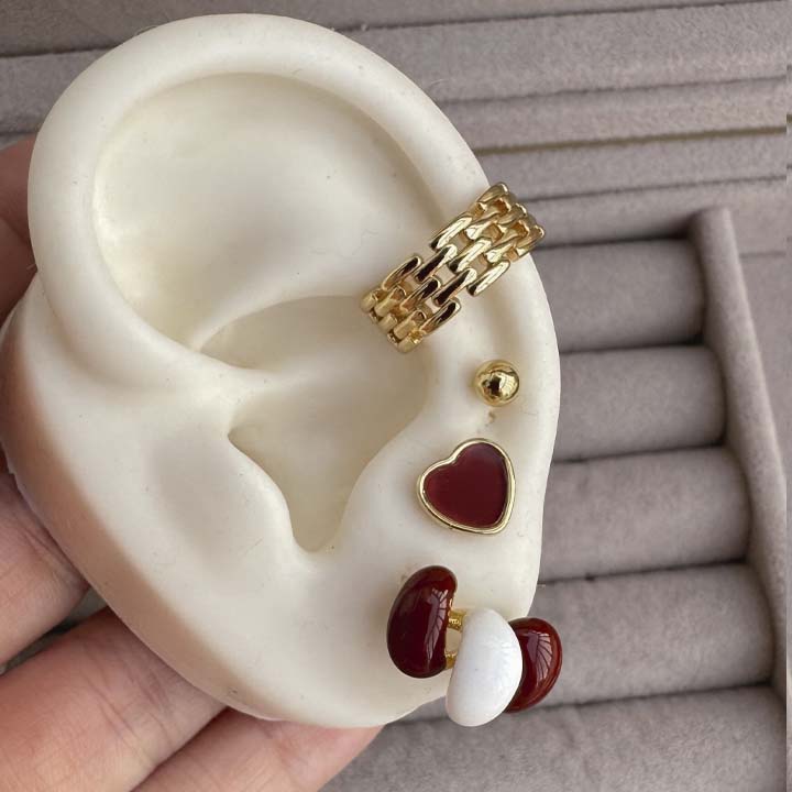 Ear cuff cadena de amor