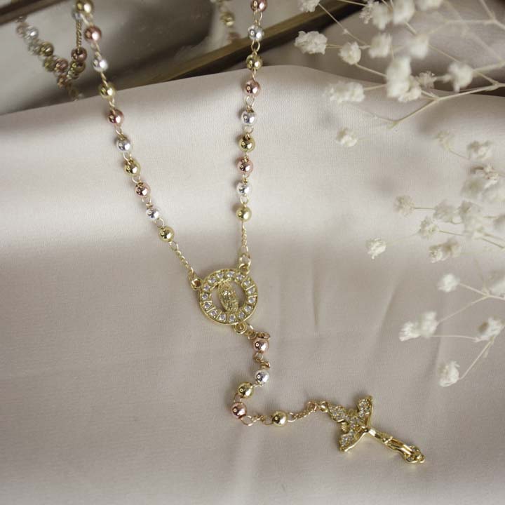 Collar Rosario tres colores