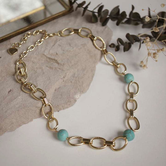 Collar Soles turquesa