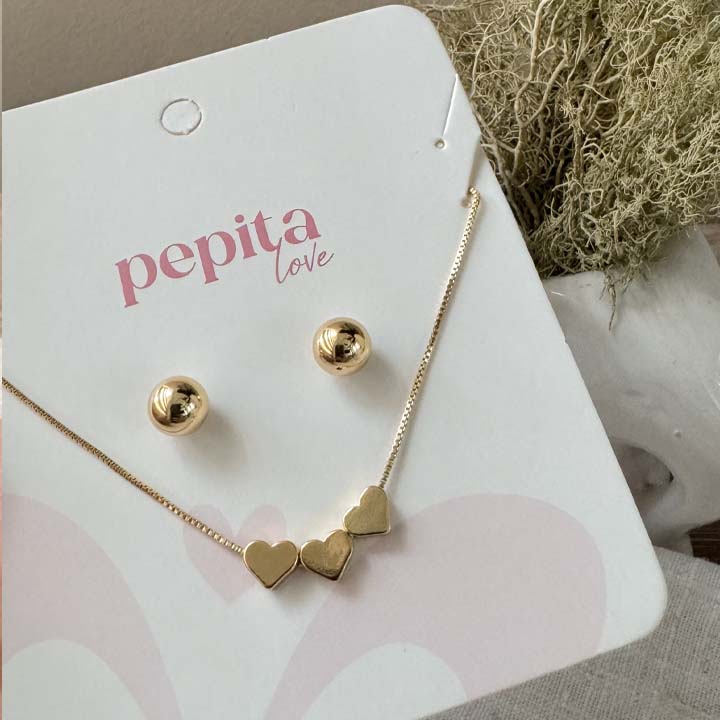 Cadena Trio corazón