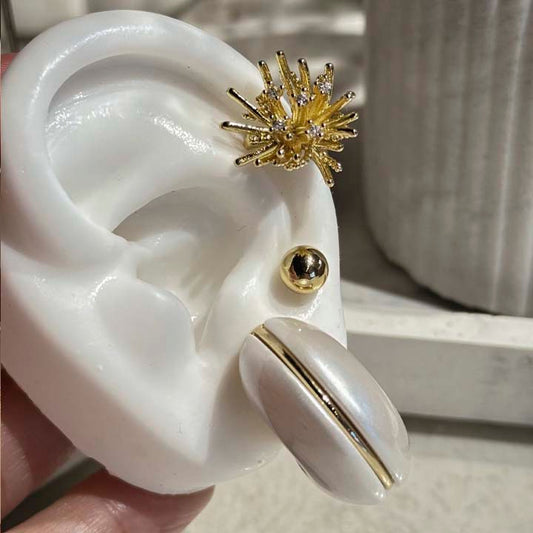 Ear cuff flor estrella