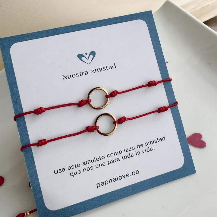 Pulsera amistad aros