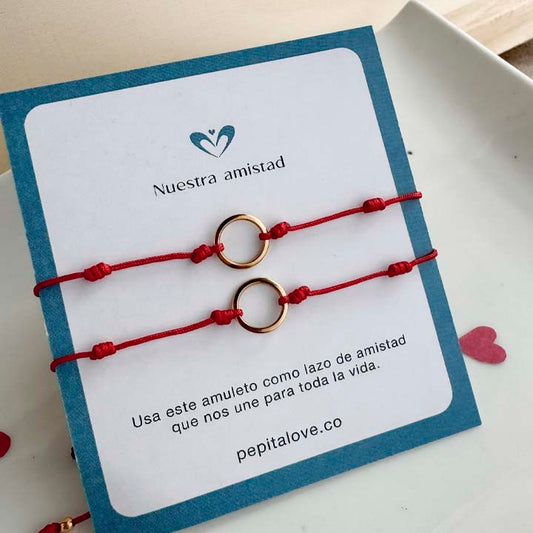 Pulsera amistad aros