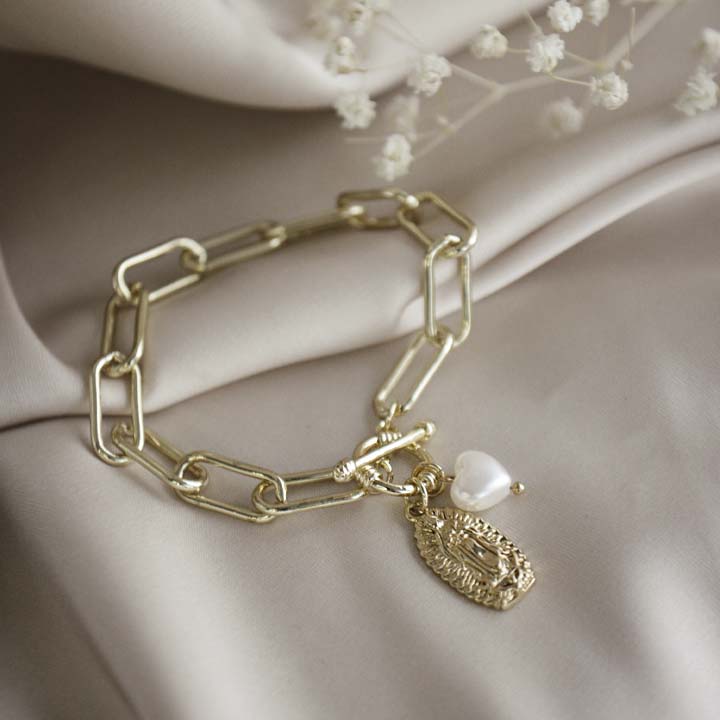 Pulsera Corazón de Virgencita