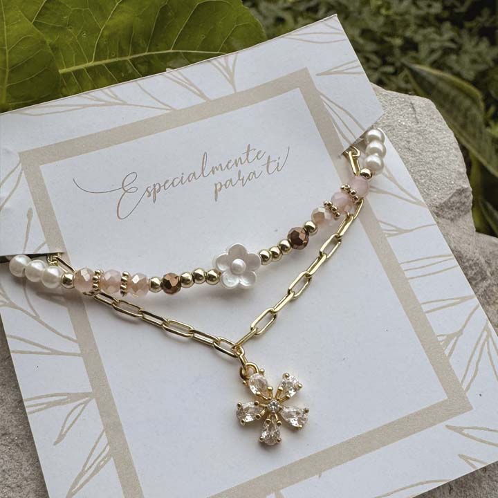 Pulsera Flores del jardin