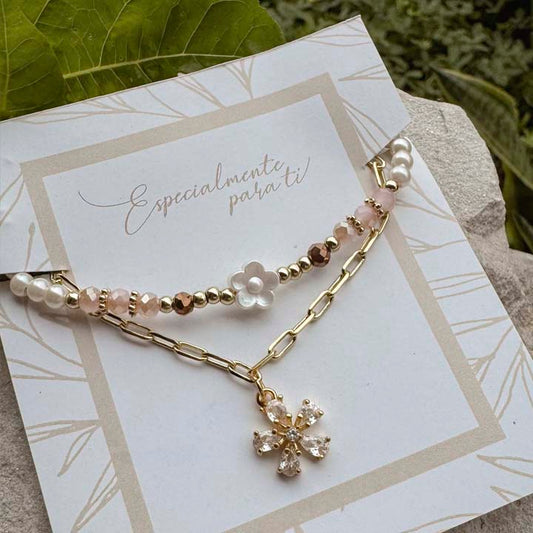 Pulsera Flores del jardin