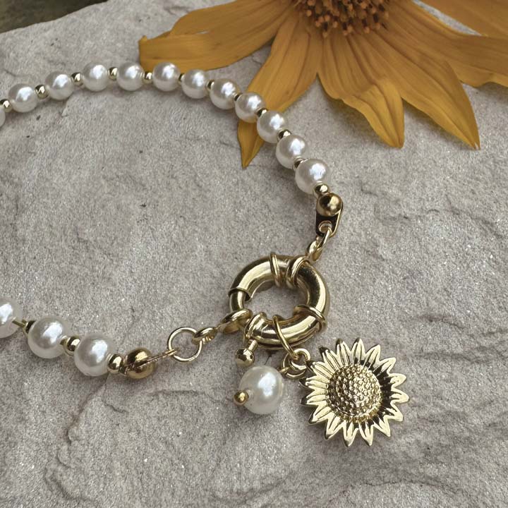 Pulsera Girasol perla